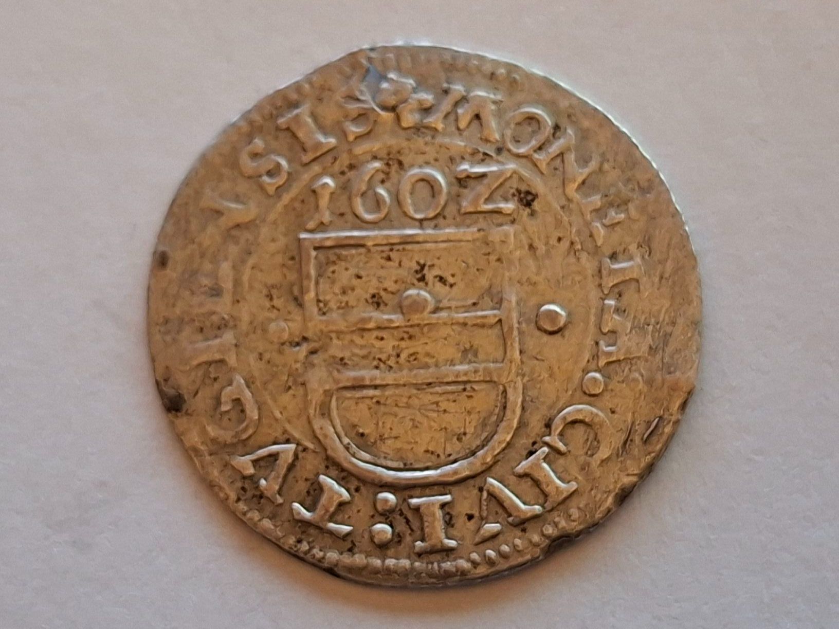 Alle Münzen: ZUG 1 Groschen 1602 mit Loch – Gebraucht aus Pfungen von Aguti77