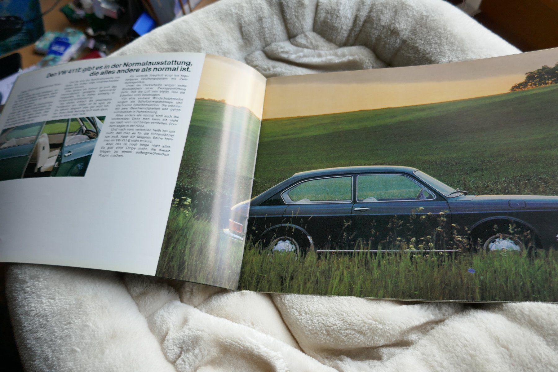 VW Dokumente: VW 411 E  Originalprospekt – Neu (gemäss Beschreibung) aus Madiswil von ML911 3