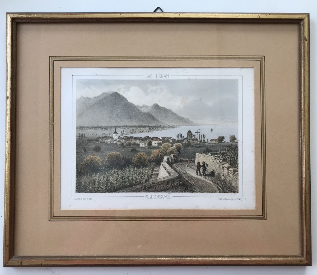 Gravures: Lac Léman Villeneuve – D'occasion à Villeneuve VD par sim_q5hp 2