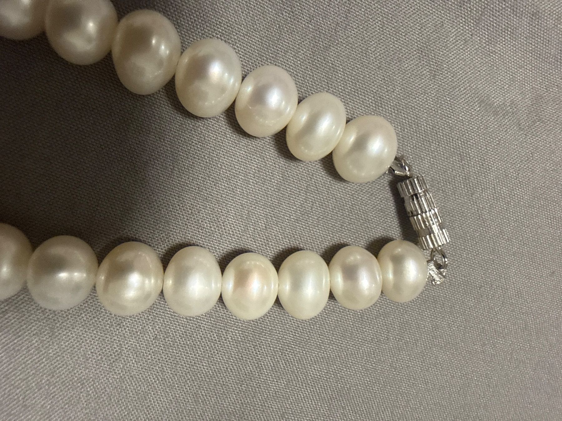 Perlen (unechte): Kette mit echt Perlen 8-9mm – Gebraucht aus Oberhof von RealStone 3