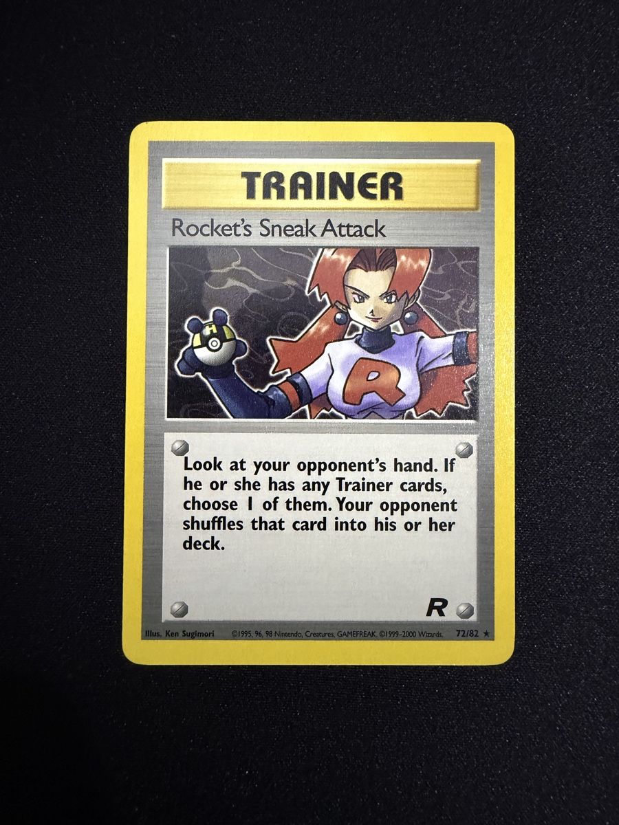 Pokémon Carte collezionabili: Pokemon Rocket’s Sneak Attack 72/82 Team Rocket - ENG – Usato da Monte Carasso venduto da SMKT