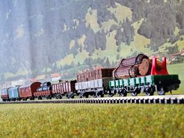 Trix _ Ibertren _ 7 teiliger , beladener Güterzug _ Spur N