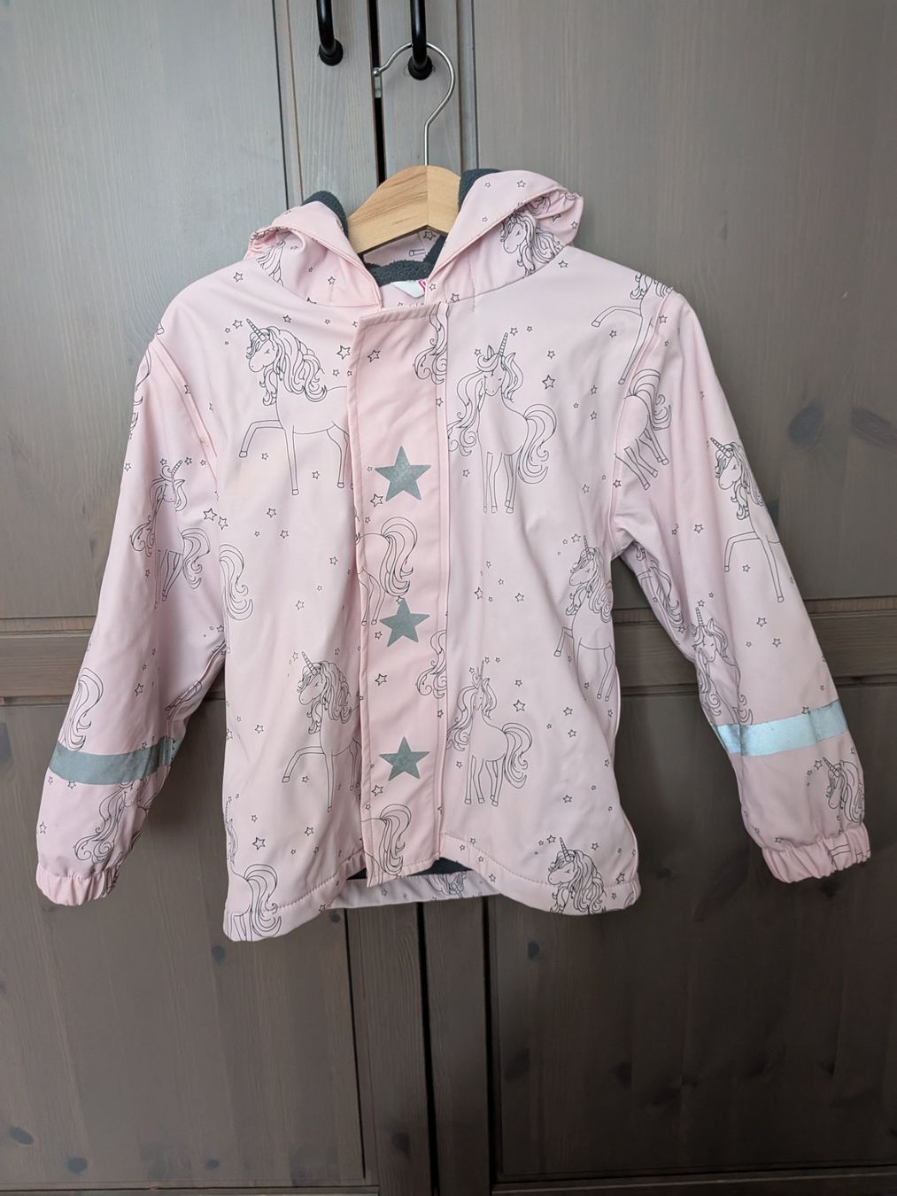 Jacken & Mäntel: Regenjacke Einhorn rosa mit Reflektoren – Gebraucht aus Pfaffhausen von ZwergeUndMehr