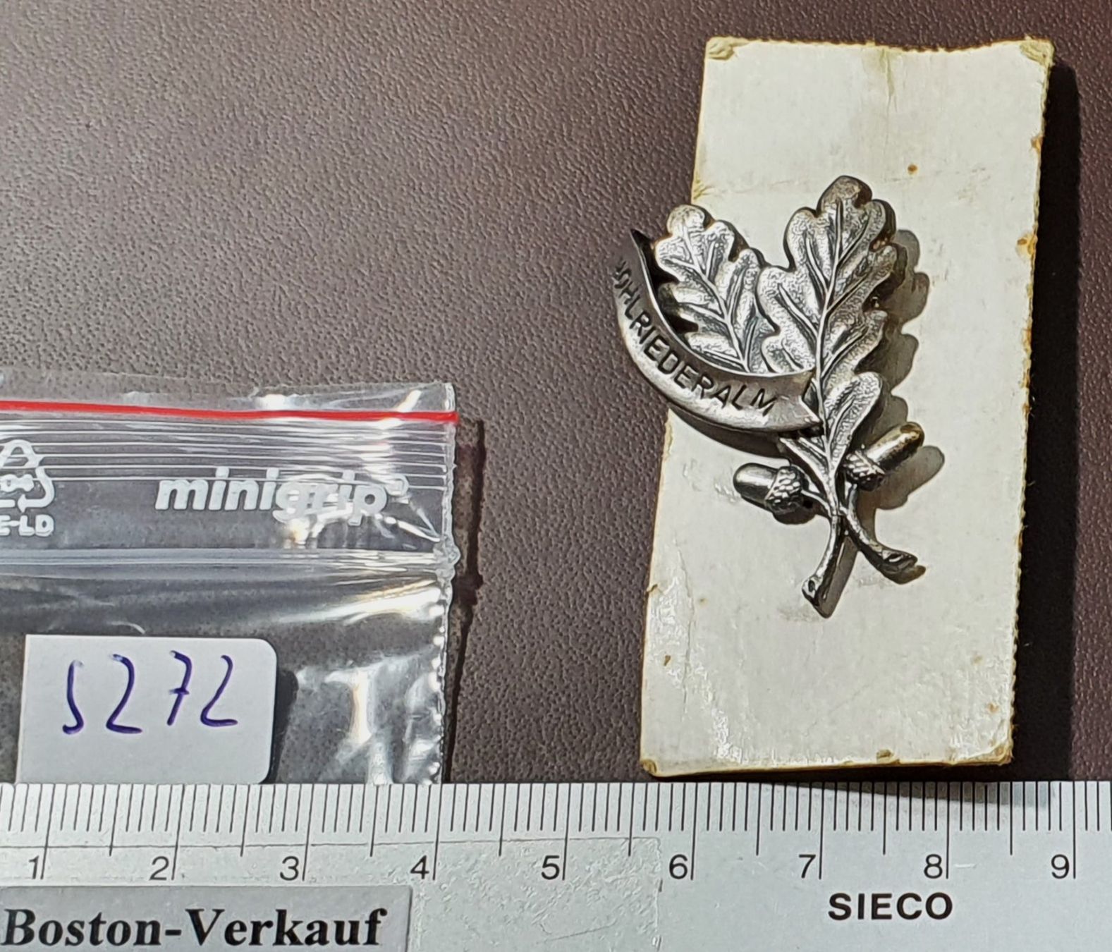 Spille & Fermagli: S272 - Brosche Holriederalm Eichenblatt mit Eicheln – Usato da Reinach BL venduto da Boston-Verkauf 3