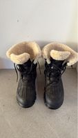 Schwarze Damen Stiefel mit Lammfellfutter Grösse 39