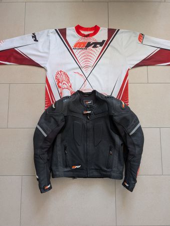 MVD Racewear Supermoto Lederjacke Gr. L