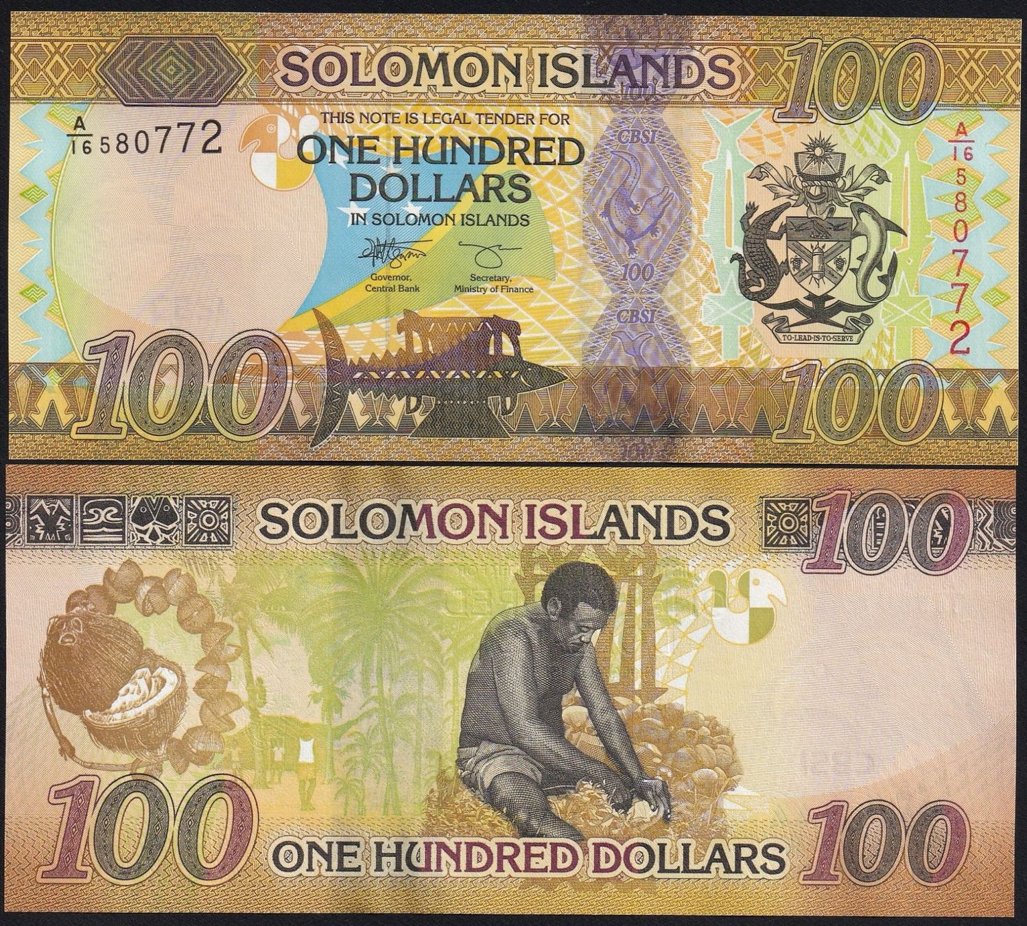Banconote: Solomon Islands 100 Dollars UNC 2023 – Nuovo (secondo la descrizione) da Naters venduto da Radman