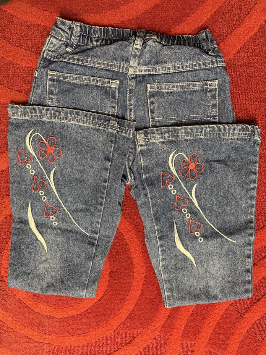 Pantaloni: Kinder Jeans mit Aufdruck – Usato da Eschenbach LU venduto da Tatzi1 4