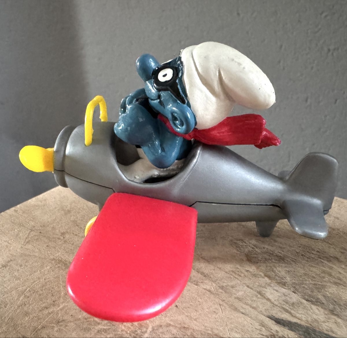 Statuette: 3 x alter Schlumpf Kaminfeger + Flieger – Usato da Rothrist venduto da Luckywinner 6