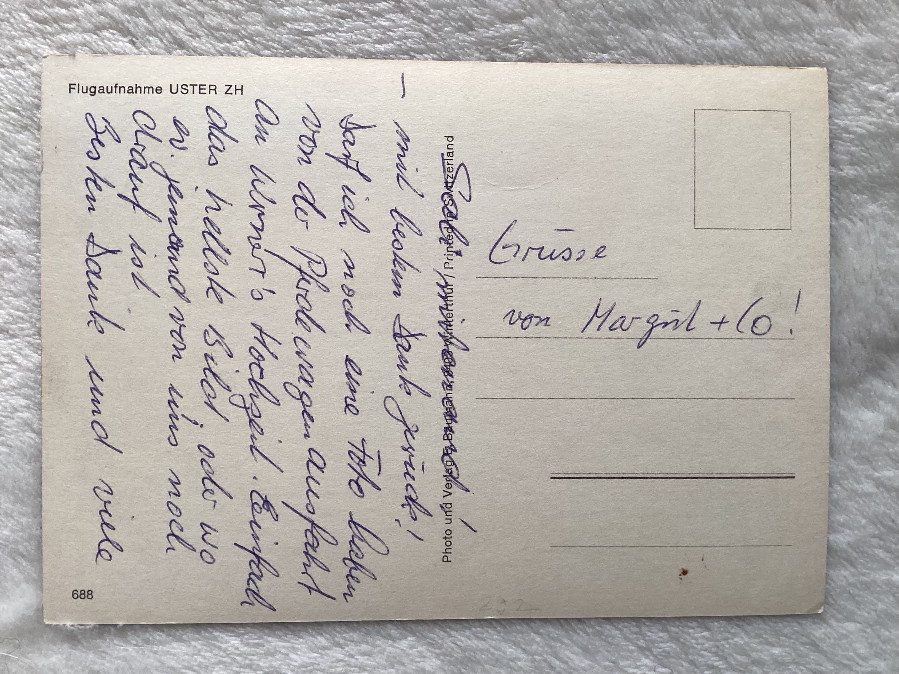 Cartoline postali: AK Flugaufnahme Uster – Usato da Zürich venduto da Tolima194 1