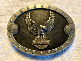 Harley Davidson Gurtschnalle Buckle HOG Motorcycles Vintage