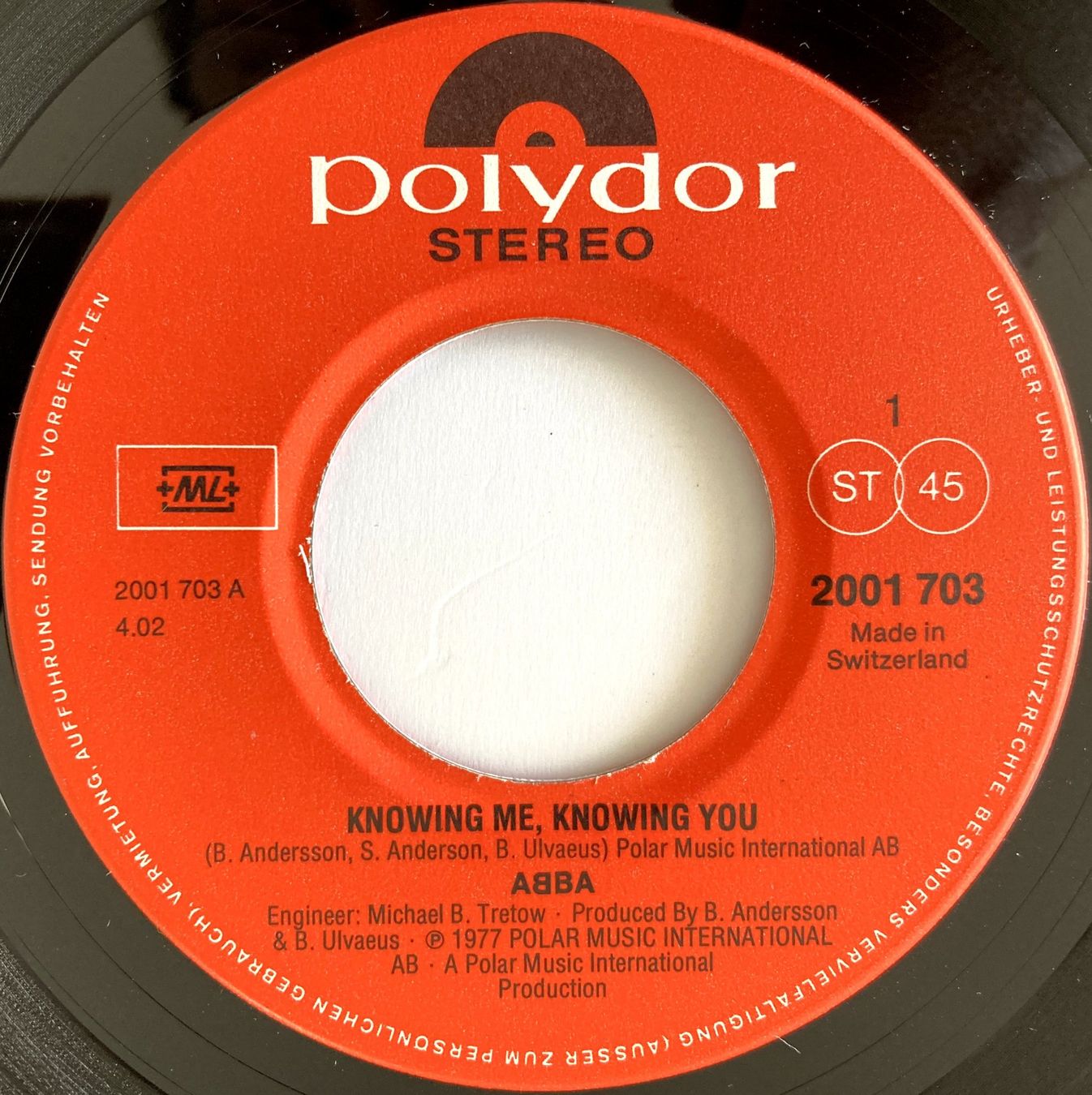 Dischi in vinile: ABBA - KNOWING ME, KNOWING YOU – Usato da Bottens venduto da hotter-than-hell 2