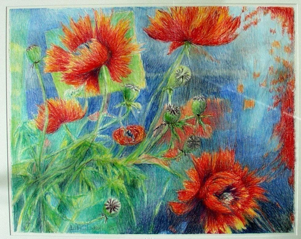 Dipinti: Glauser Lotti  1953 - Gartenmohn – Nuovo (secondo la descrizione) da Biel/Bienne venduto da 07helios032 1