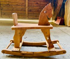 Holz Schaukelpferd, Handarbeit, Neu für Kinder