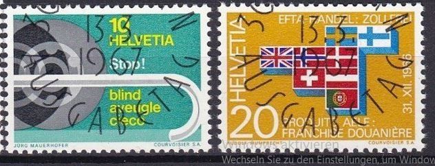 Tutti i francobolli: 446 - 447 et voll kat 22.-- nur 2.-- – Usato da Buttikon SZ venduto da Marcelr