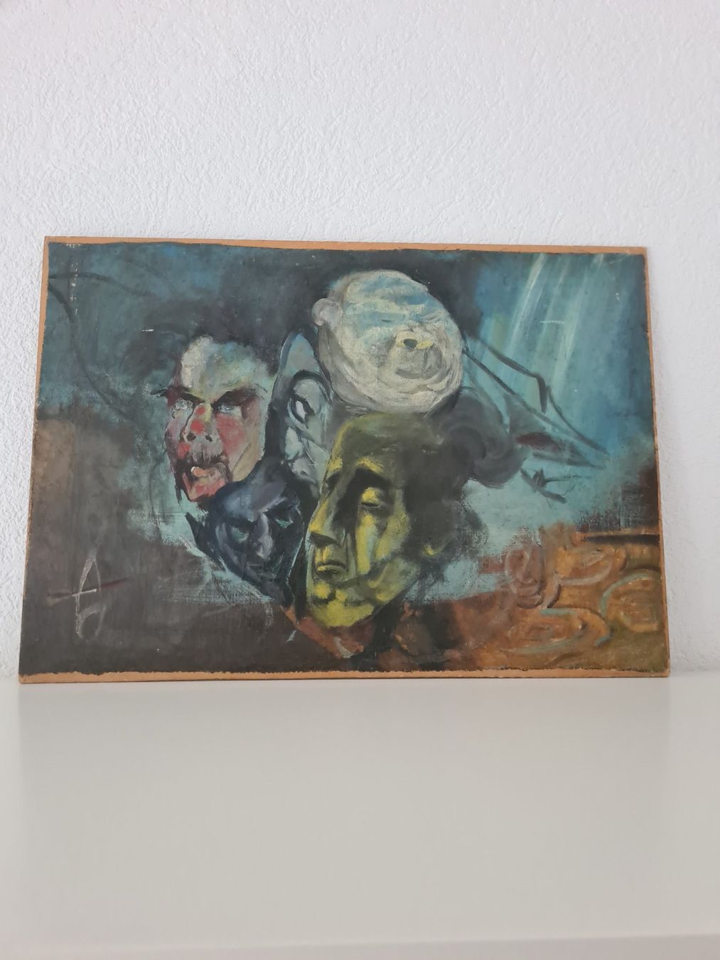 Dipinti: Tableau peinture art abstrait expressionniste signé – Usato da Monthey venduto da 187-zeroo 1