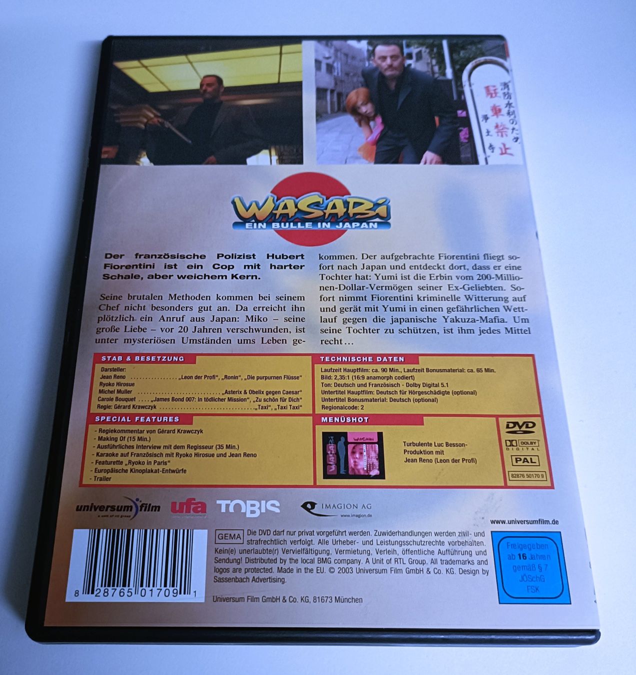 Tutti i DVDs: Wasabi - Ein Bulle in Japan – Usato da Köniz venduto da Movieportal007 1