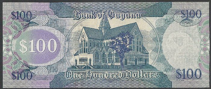 Banknoten: GUYANA - 100 DOLLAR 2006 - UNZIRKULIERT – Neu (gemäss Beschreibung) aus Tobel von fuertinero 1