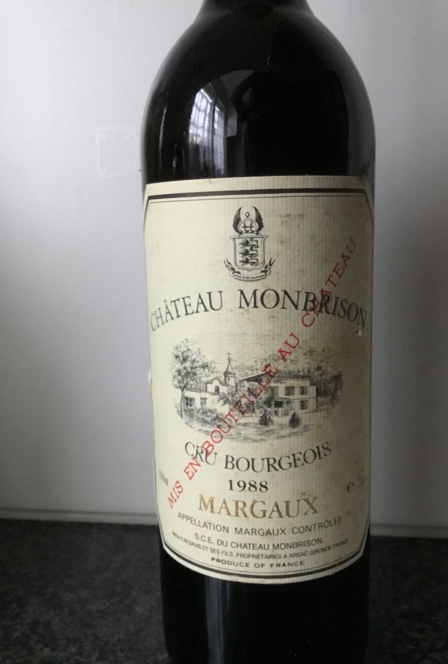 Château Margaux Wein: Château Monbrison 1988, Margaux – Neu (gemäss Beschreibung) aus Rüschlikon von succes08 1