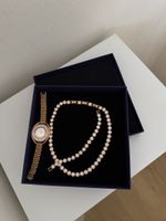 Swarovski Damen Set, Uhr und Kette, Roségold