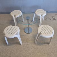 4x 1992 Ligne Henry Massonet Stamp France Design Hocker Set