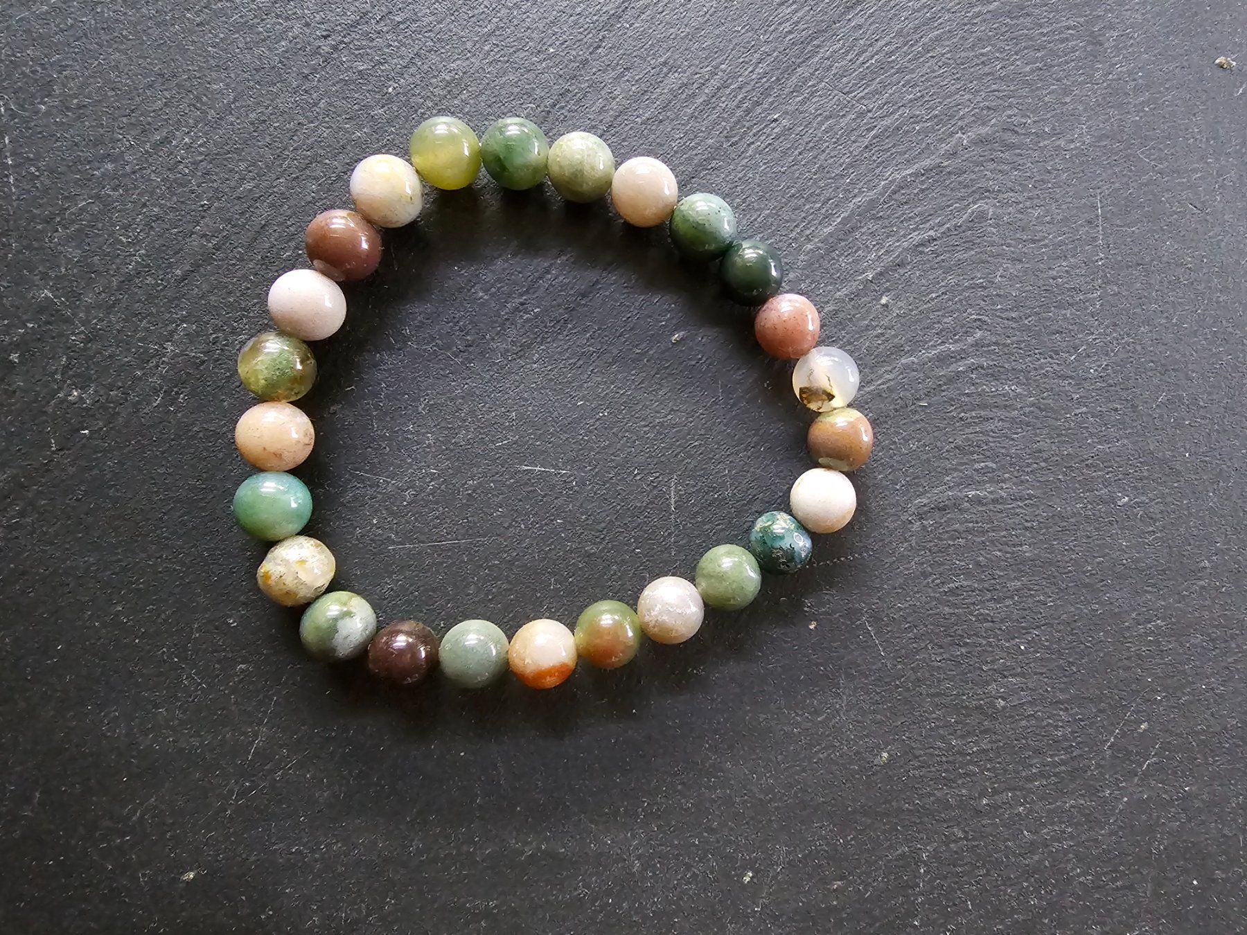 Bracciali & Braccialetti: Armband aus Indiana Achat – Nuovo (secondo la descrizione) da Aarberg venduto da Fischkeller 1