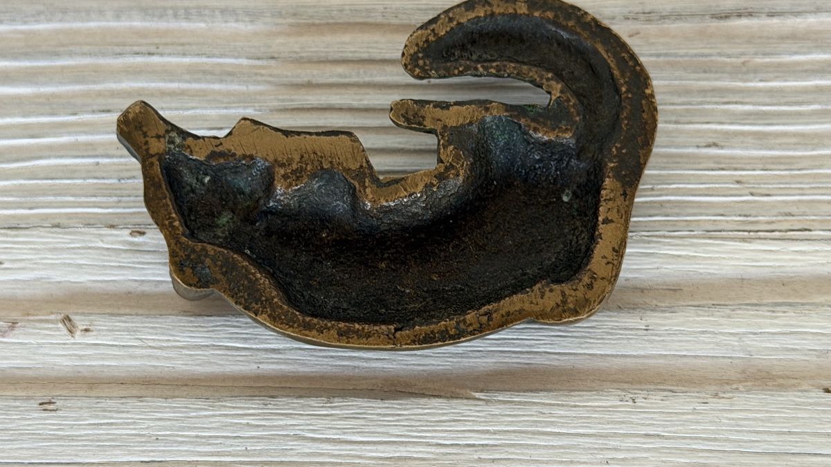 Statuette: Fuchs Figur Bronze liegend antik – Usato da Riedholz venduto da Frettchen63 3
