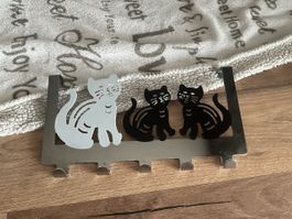 Türhänger Katzen Motiv Metall neuwertig