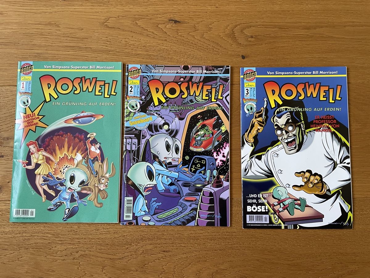 Fumetti: Roswell Comic Heft 1-3 – Nuovo (secondo la descrizione) da Zunzgen venduto da Blueberry87