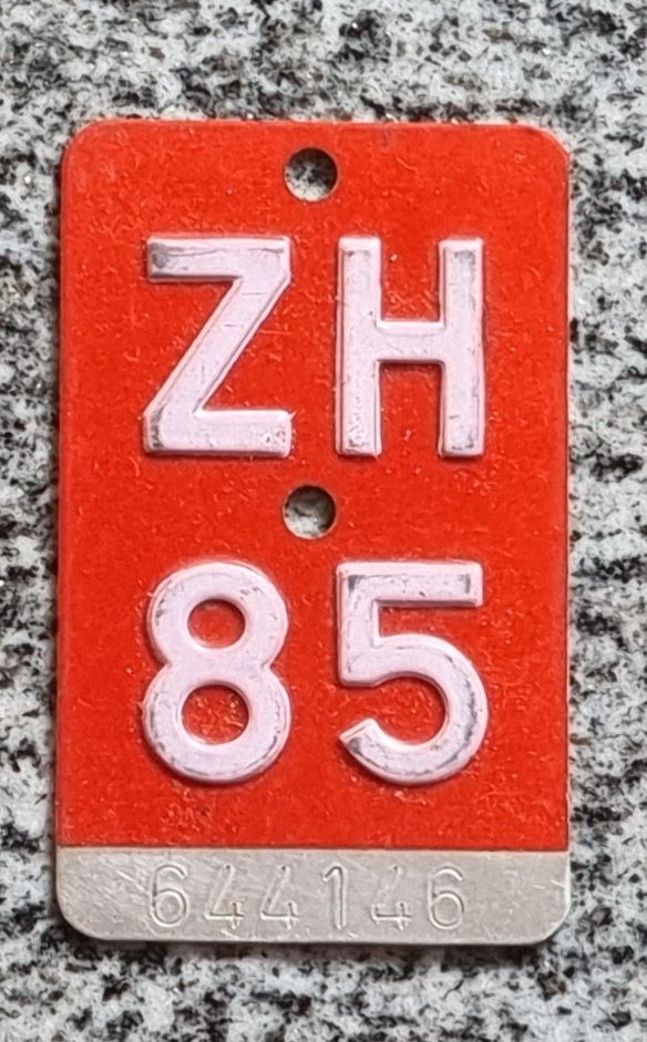 Insegne: Velo - Nummer ZH 85 – Usato da Winterthur venduto da Schoenesausholz