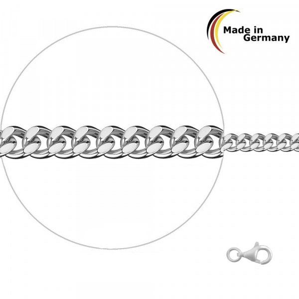 Catenine: 45cm massive Panzerkette 2.1mm Silber 925 – Nuovo e nell'imballaggio originale da Illnau venduto da underprice 1