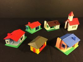 Vintage 6 Modelleisenbahnhäuser