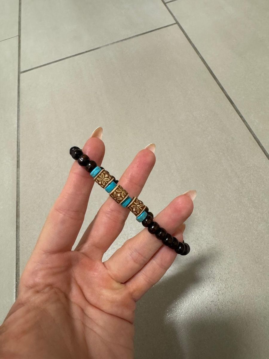 Bracciali & Braccialetti: Bracelet marron et turquoise  – Nuovo (secondo la descrizione) da Courrendlin venduto da Sandy_25 1
