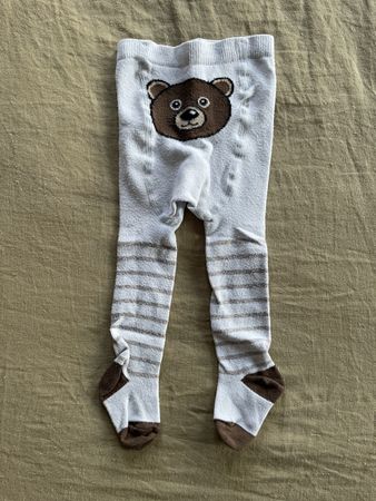 Baby-Strumpfhose Gr. 62/68 mit Bärenmuster🐻