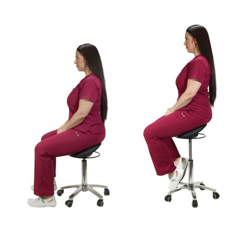 Sgabelli: Sattelsitz-Hocker SCHWARZ mit Schwing-Mechanismus – Nuovo e nell'imballaggio originale da Schaffhausen venduto da Praxis-Nova 8