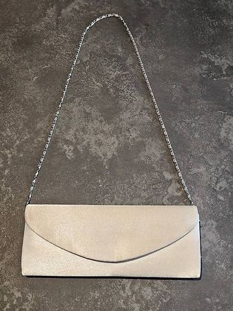 Satin Clutch in Ivory