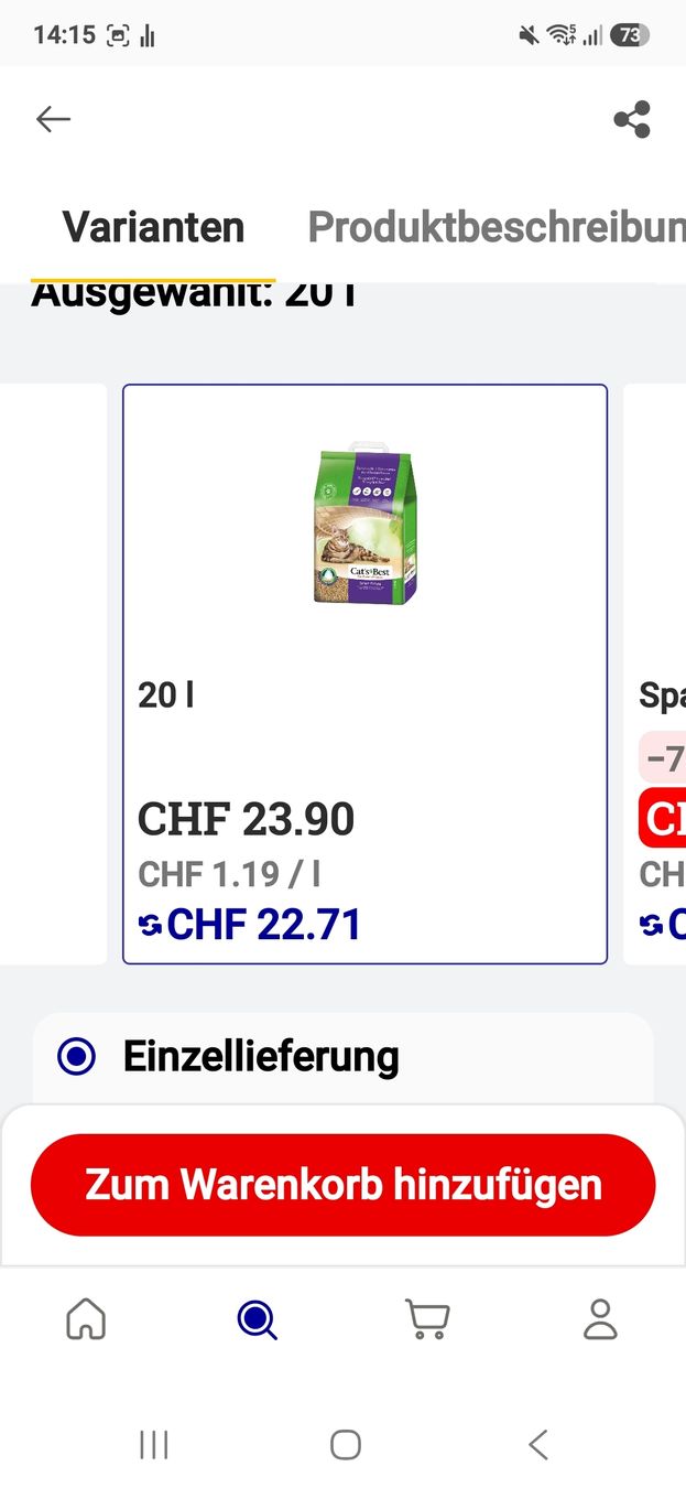 Mangimi: NUR TWINT ZAHLUNG Cats Best Pellets 1×20L 10kg – Nuovo e nell'imballaggio originale da Burgdorf venduto da tamaraw03