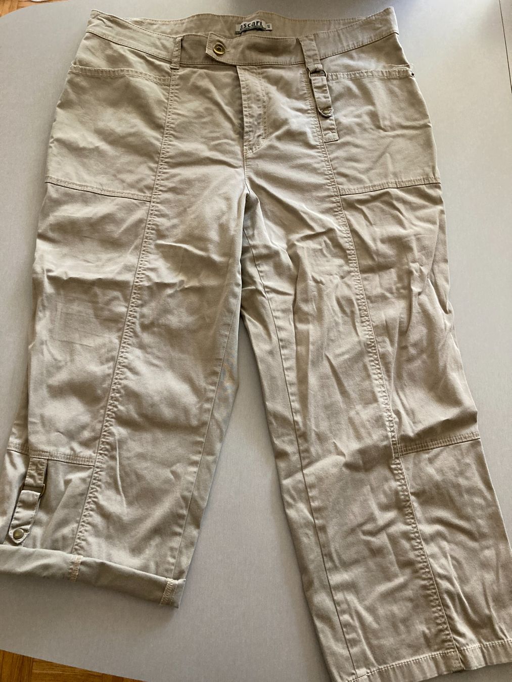 Pantaloni: Damen Sommer Hose, beige – Usato da Obfelden venduto da miau68