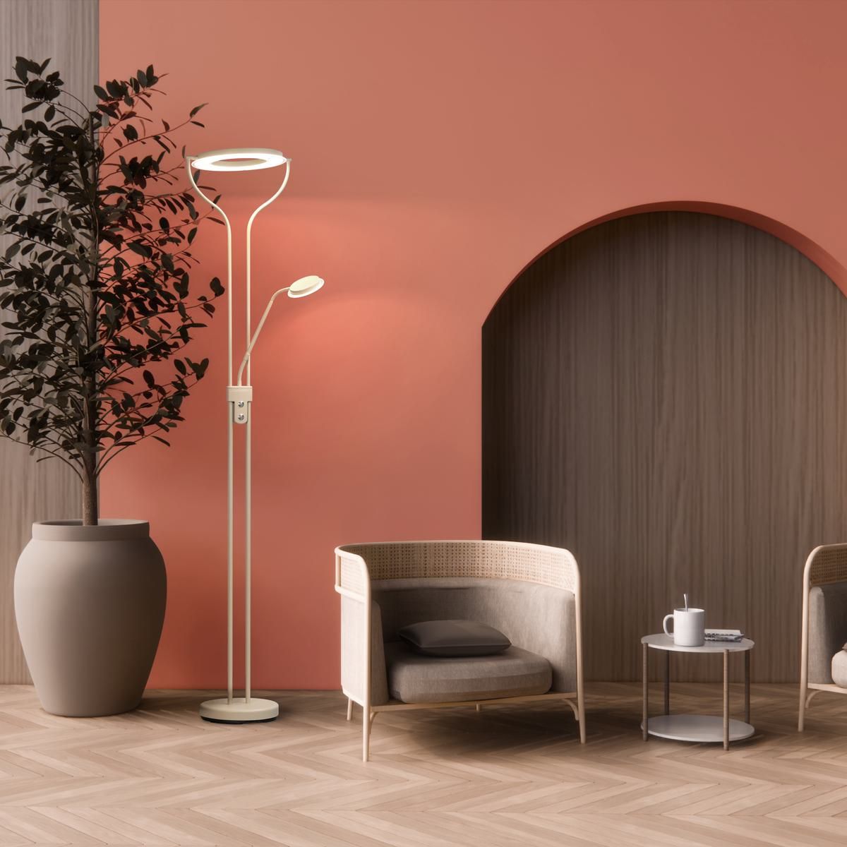 Lampade: LED Stehleuchte, Sand, CCT, 180 cm Höhe – Nuovo (secondo la descrizione) da Kreuzlingen venduto da Smart-Light 1