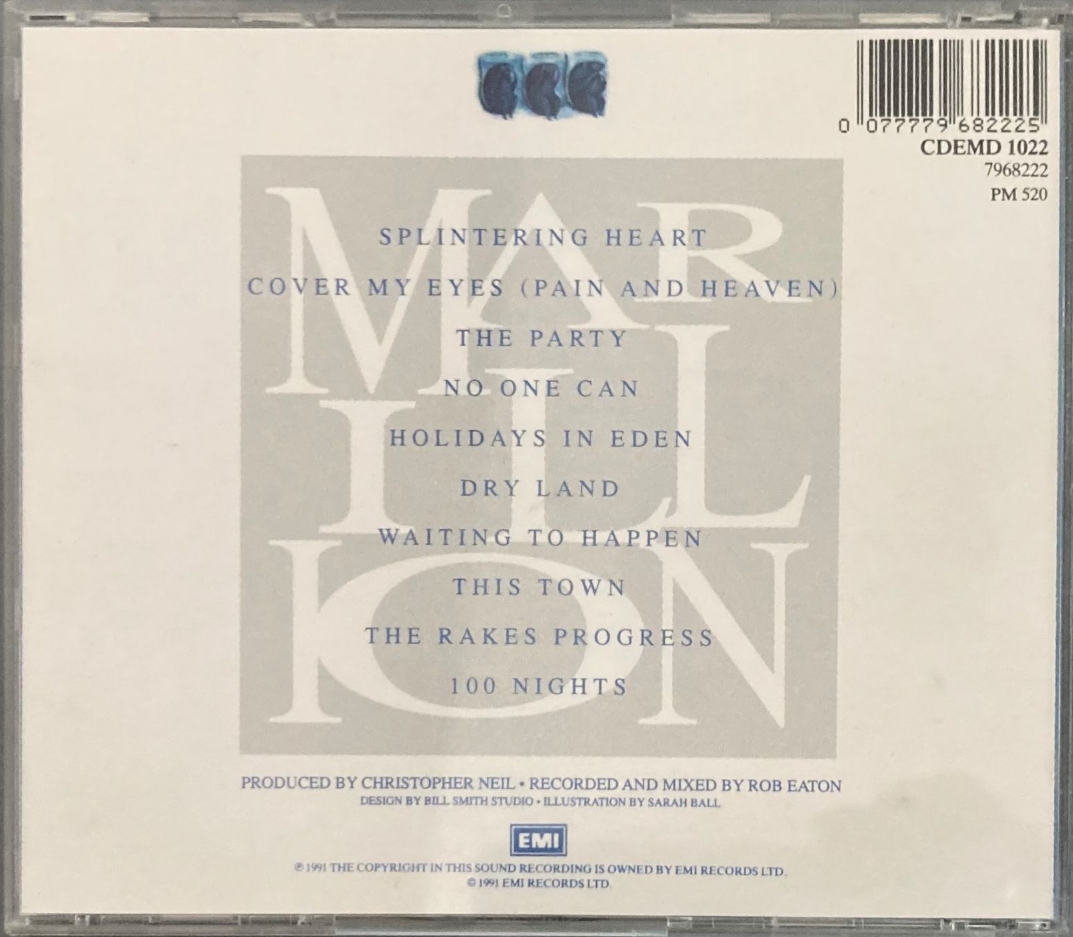 CD: MARILION - HOLIDAYS IN EDEN – Usato da Poliez-Pittet venduto da Newtown-Records 1