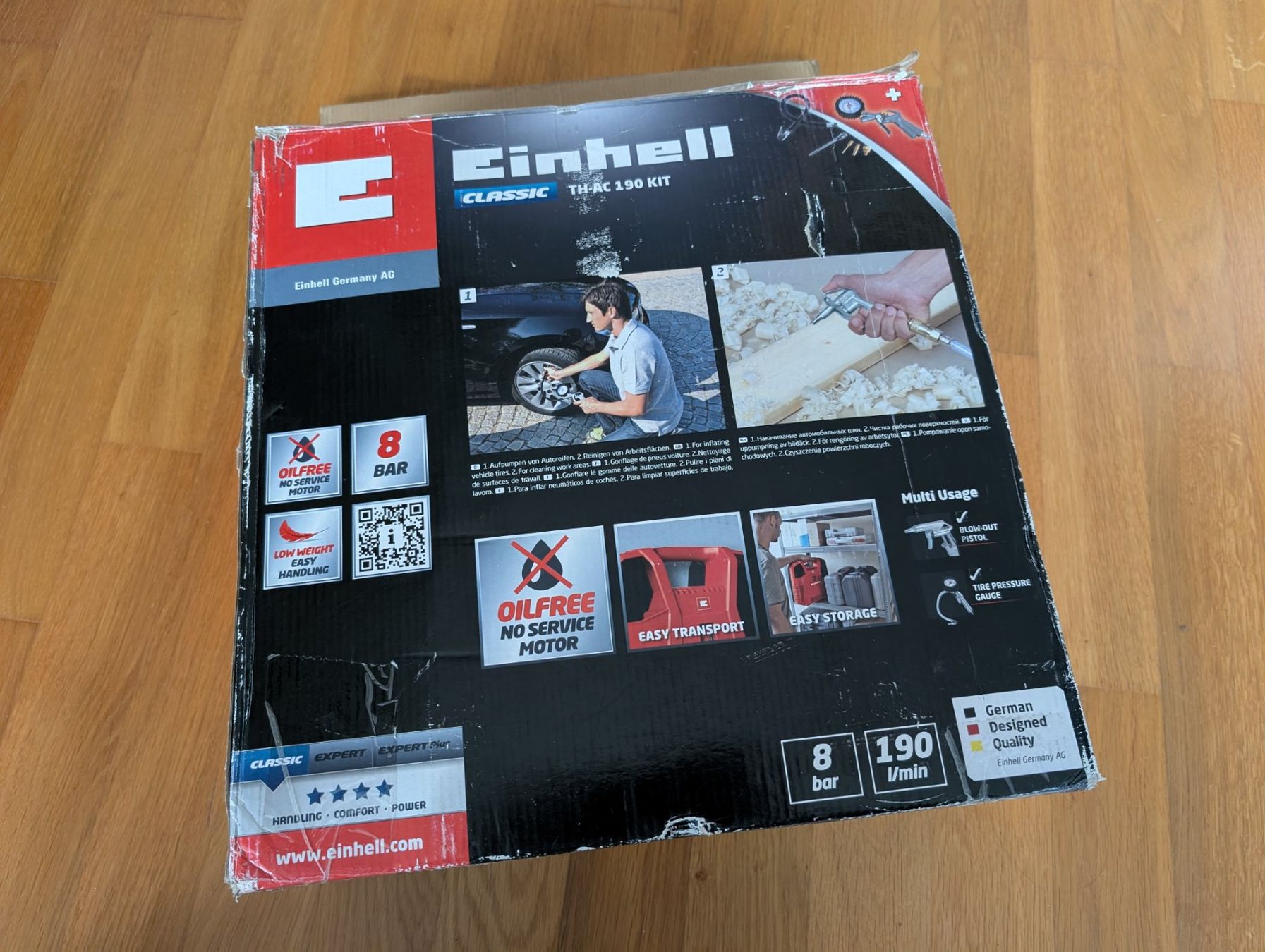 Einhell Compressori: Einhell TH-AC 190 Kit Portable Air Compressor 4020536 – Usato da Meyrin venduto da pc1parts 2