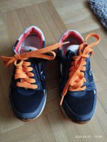 Kinderschuhe Gr. 28 dunkelblau/orange