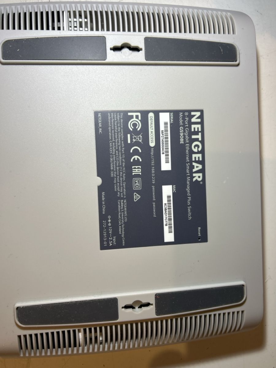 Netgear Componenti elettronici: Netgear GS908E Switch - 8 Port Gigabit Ethernet Switch – Usato da Solothurn venduto da muellerbru 2