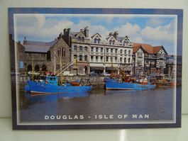 Postkarte Douglas Isle of Man Schiffe Hafen