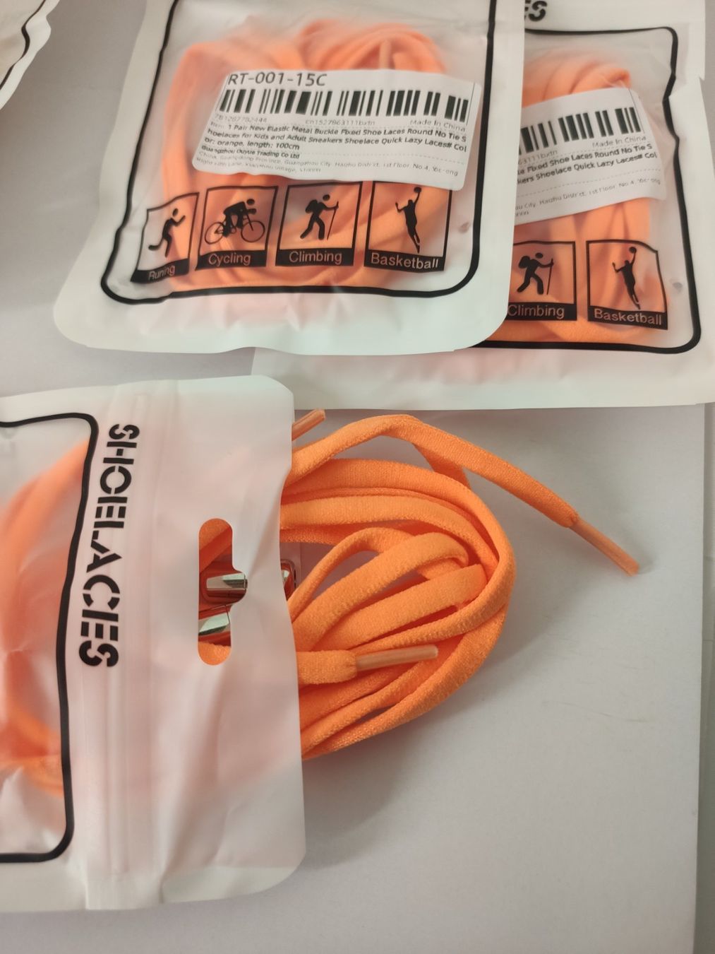 Scarpe per ragazzi: Orange Runde Elastische Schnürsenkel mit  Schraubverschluss – Nuovo e nell'imballaggio originale da Oensingen venduto da Outlet_Super_Sale 1