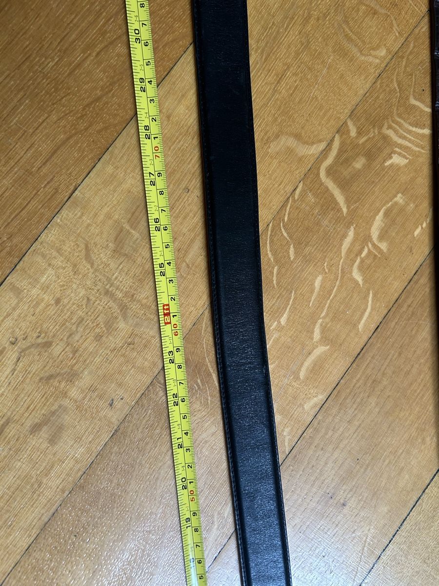 Gürtel: Ralph Lauren Leather Belt, Silver, Size 34/85 Black – Gebraucht aus Lausanne von dre_th8k 1