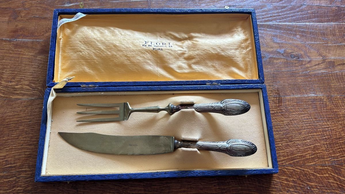 Set di posate: Besteckset, Zeigeset, Silber 800, Solingen, – Usato da Riedholz venduto da Frettchen63 3