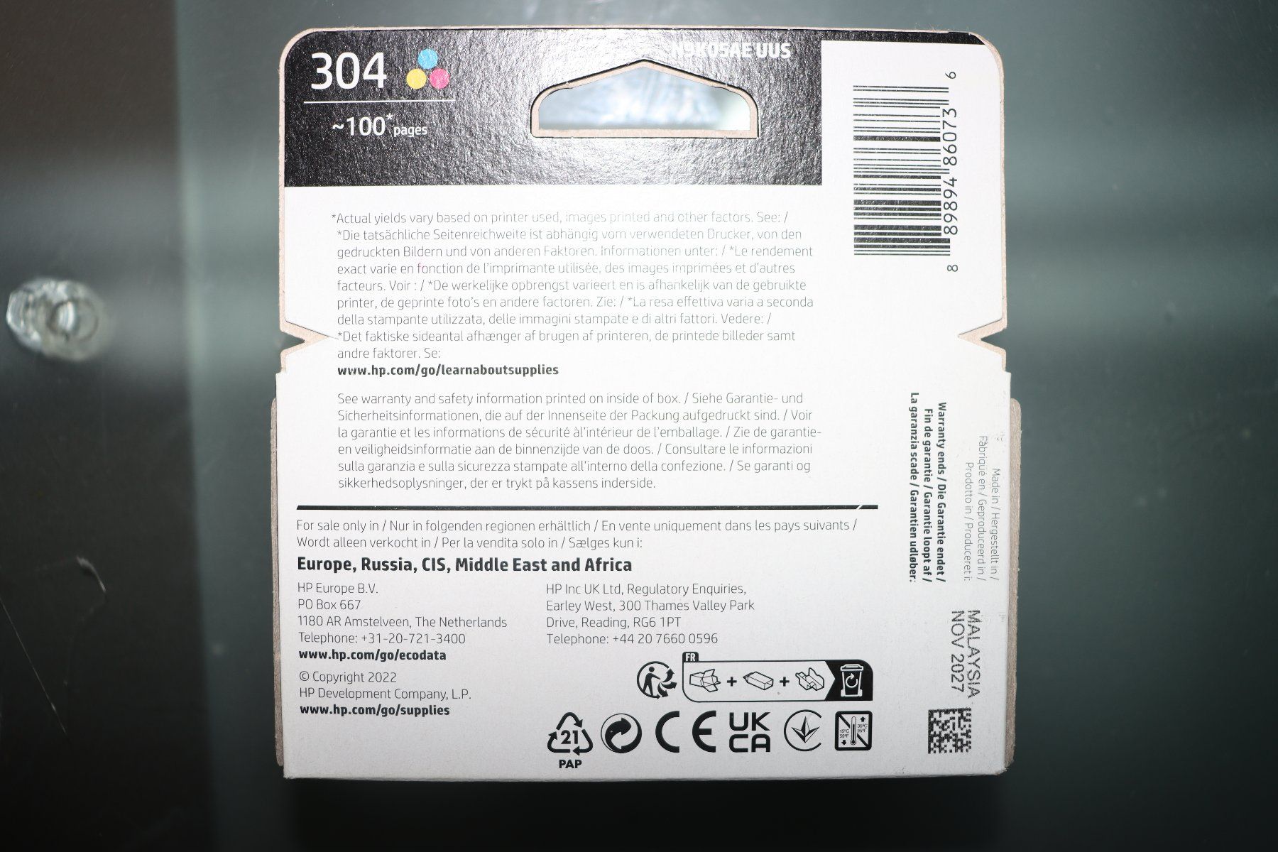 Hewlett Packard Cartouches & Toner: HP Tintenpatrone 304 color – Neuf avec emballage d'origine à Arbon par Gerodot 3
