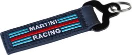 Martini Racing Schlüsselanhänger Leder bestickt blau Sparco
