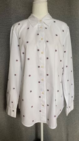 Tommy Hilfiger Hemdbluse aus Baumwolle Grösse L